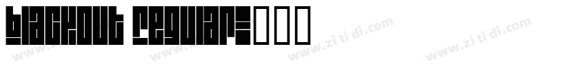 Blackout Regular字体转换